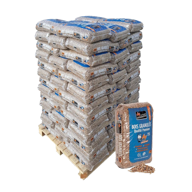 Granulés de bois Woodstock — 78 sacs de 15 kg